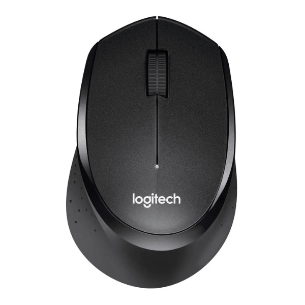 Logitech B330 Silent Plus wireless mouse – front view black