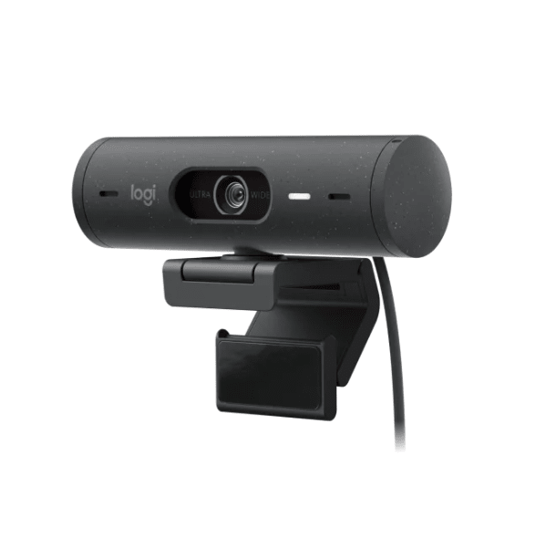 Logitech Brio 505 webcam – mounted on monitor