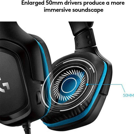 Logitech G431 7.1 Surround Wired Gaming Headset for PC & Console Logitech G Egypt