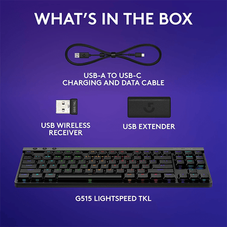 Logitech G515 Lightspeed TKL Wireless Keyboard – Linear Switch, English layout Logitech G Egypt
