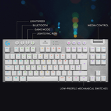 Logitech G913 TKL LIGHTSPEED Wireless RGB Keyboard – GL Tactile Brown Switch | English Only – White Logitech G Egypt