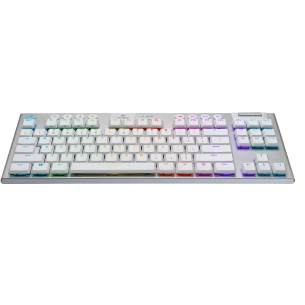 Logitech G913 TKL LIGHTSPEED Wireless RGB Keyboard – GL Tactile Brown Switch | English Only – White Logitech G Egypt