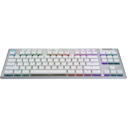 Logitech G913 TKL LIGHTSPEED Wireless RGB Keyboard – GL Tactile Brown Switch | English Only – White Logitech G Egypt