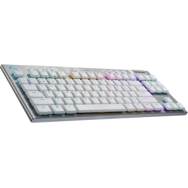 Logitech G913 TKL LIGHTSPEED Wireless RGB Keyboard – GL Tactile Brown Switch | English Only – White Logitech G Egypt