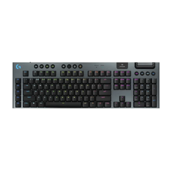 Logitech G915 X Lightspeed wireless low profile gaming keyboard English – front view