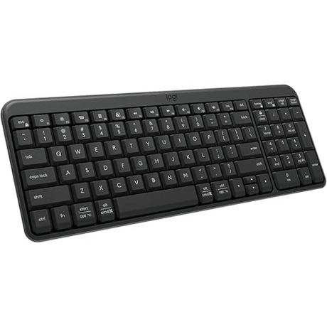 Logitech K250 Bluetooth wireless keyboard Arabic – front view black