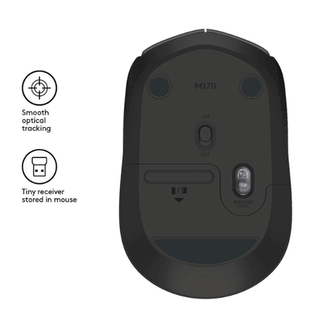 Logitech M170 Wireless Mouse 2.4 Ghz easy to use & high quality Logitech Egypt