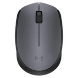 Logitech M171 wireless mouse compact ambidextrous – front view black