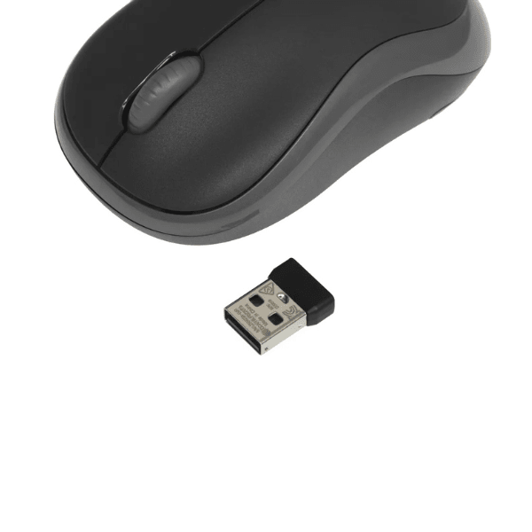 Logitech M186 Wireless Mouse Gray – Comfortable Compact USB Receiver Logitech Egypt