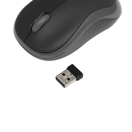 Logitech M186 Wireless Mouse Gray – Comfortable Compact USB Receiver Logitech Egypt