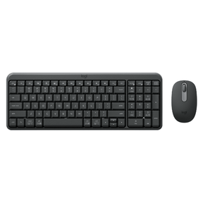 Logitech MK250 Bluetooth wireless keyboard and mouse combo Arabic – front view black