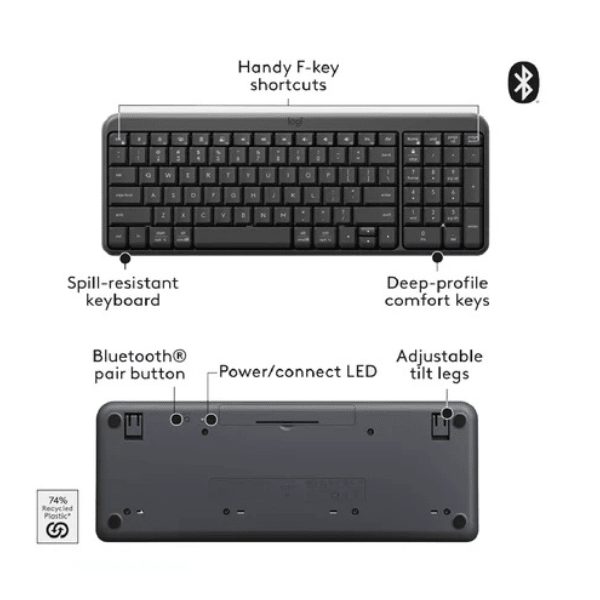 Logitech MK250 wireless keyboard and mouse combo – additional view 2