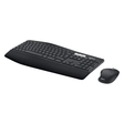 Logitech MK850 wireless keyboard and mouse combo – front view black