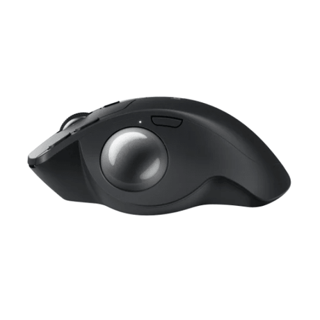Logitech MX Ergo S trackball mouse – in use on desk