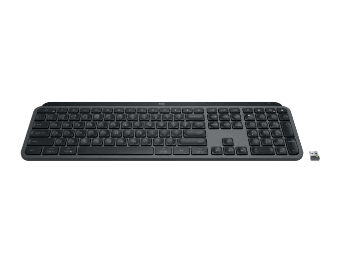 Logitech MX Keys for Business keyboard English graphite – front view