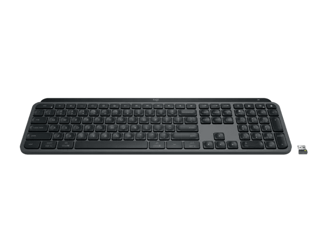 Logitech MX Keys for Business keyboard English graphite – front view
