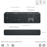 Logitech MX Keys S Combo – keyboard top-down view