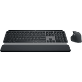 Logitech MX Keys S Combo wireless keyboard and mouse with MX palm rest – front view
