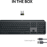 Logitech MX Keys S Wireless Keyboard, - Graphite (English layout) Logitech Egypt