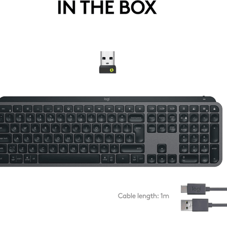 Logitech MX Keys S Wireless Keyboard, - Graphite (English layout) Logitech Egypt