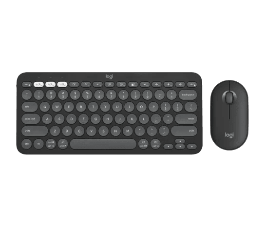 Logitech Pebble 2 combo – desk lifestyle