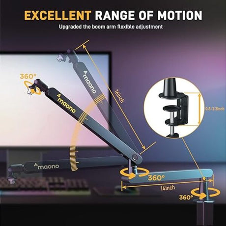 MAONO BA91 Aluminum Boom Arm Stand for Microphone Maono Egypt