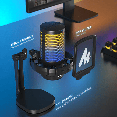 MAONO DGM20 Gaming USB Microphone (with Desktop Stand) - Black Maono Egypt