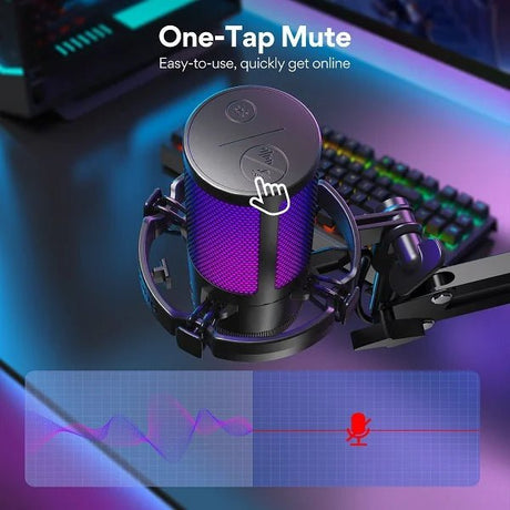 MAONO DGM20S gaming mic – with boom arm setup