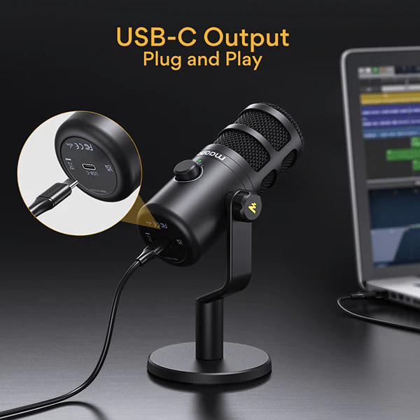 Maono PD100U USB Dynamic Microphone – Professional Studio - Quality Audio – Black Maono Egypt