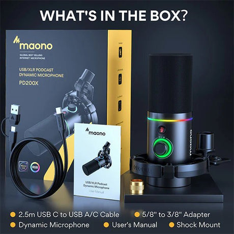 MAONO PD200X USB/XLR Dynamic Microphone Maono Egypt