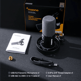 Maono PD300X USB/XLR Dynamic Microphone – Black "XLR CABLE NOT INCLUDED" Maono Egypt