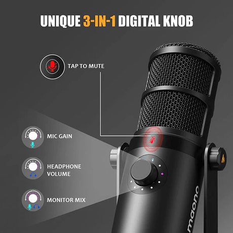 MAONO PD400X USB/XLR Podcast Dynamic Microphone with Desktop Stand Maono Egypt