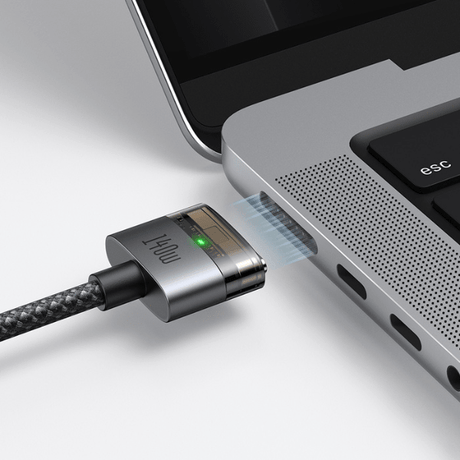 Mcdodo Cab Luma 140W USB - C to MagSafe 3 Cable – 2m, LED Indicator, Black Mcdodo Egypt
