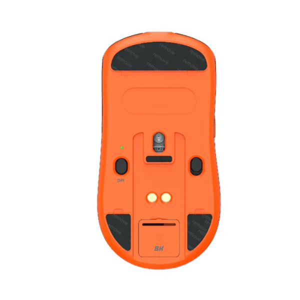 Meetion Air GW39 PAW3395 Wireless Gaming Mouse with Magnetic Charging Dock - Black/Orange Meetion Egypt