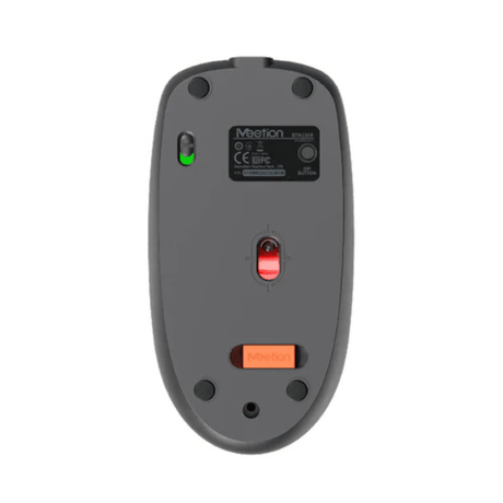 Meetion BTM100R Wireless Silent Rechargeable Mouse - Steel Gray Meetion Egypt