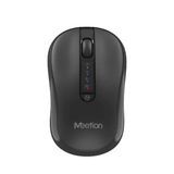 Meetion BTM185 wireless 2.4G and Bluetooth silent mouse – front view black