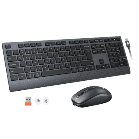 Meetion C2000 Rechargeable Wireless Keyboard and Mouse Combo Ara/En Meetion Egypt