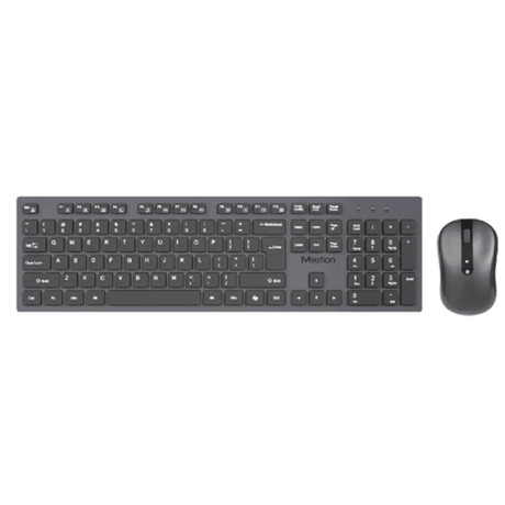 Meetion CW216 silent wireless keyboard and mouse combo Arabic English – front view