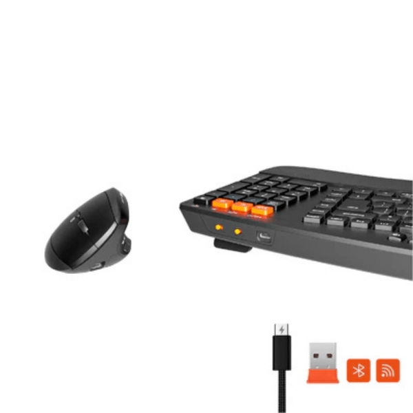 Meetion Director B2 Wireless Dual - mode Ergonomic Combo Ara/En - Black Meetion Egypt