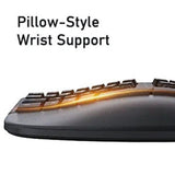 Meetion DirectorW Wireless Ergonomic Keyboard Ara/En - Black Meetion Egypt