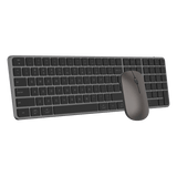 Meetion iKey C230 Bluetooth 2.4G wireless ultra-thin full-size combo Arabic English – front view