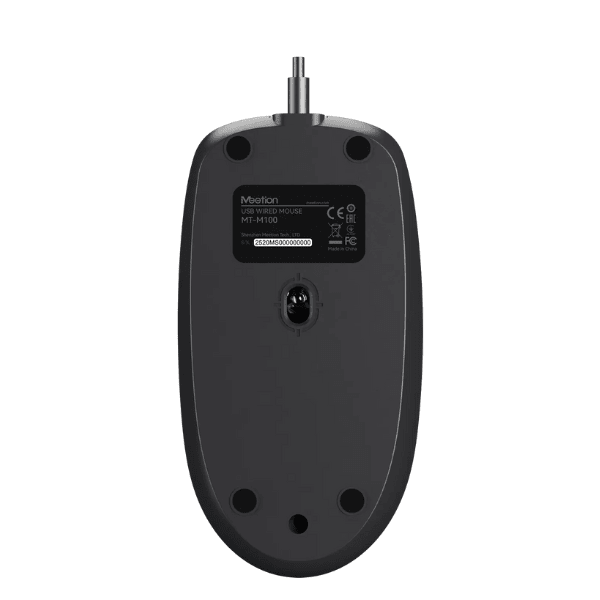 Meetion M100 Silent Optical Wired Mouse Ergonomic Design Gray Meetion Egypt