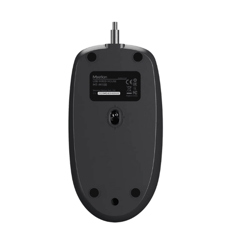 Meetion M100 Silent Optical Wired Mouse Ergonomic Design Gray Meetion Egypt