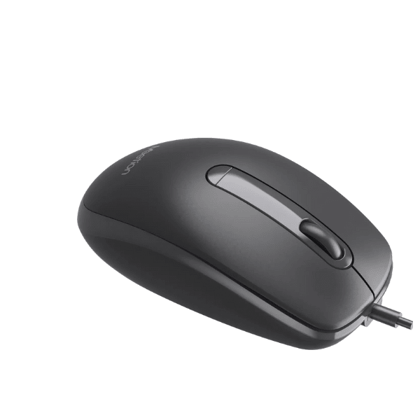 Meetion M100 Silent Optical Wired Mouse Ergonomic Design Gray Meetion Egypt