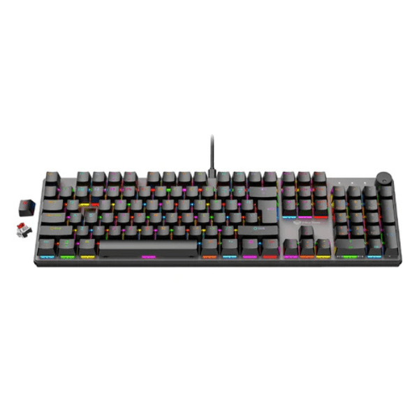 Meetion MK009 Pro Hot - swap Mechanical Keyboard Pluggable Switch Ara/En - Black Meetion Egypt