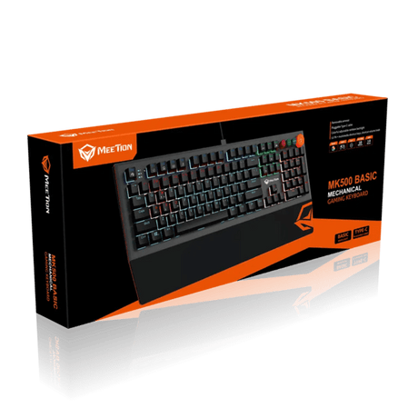 Meetion MK500 Basic Colorful Adjustable Rainbow Backlight Mechanical Gaming Keyboard OUTEMU Blue Switch Ara/En Meetion Egypt