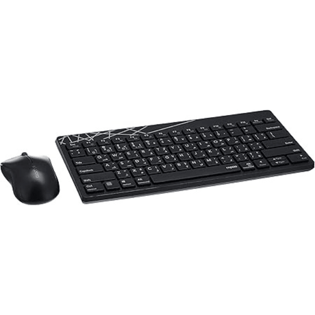 Rapoo 8000M multi-mode wireless combo – desk lifestyle