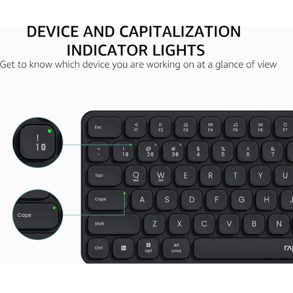 Rapoo 9560M Wireless Keyboard and Mouse Combo Ara - Dark Grey Rapoo Egypt