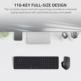 Rapoo 9560M Wireless Keyboard and Mouse Combo Ara - Dark Grey Rapoo Egypt