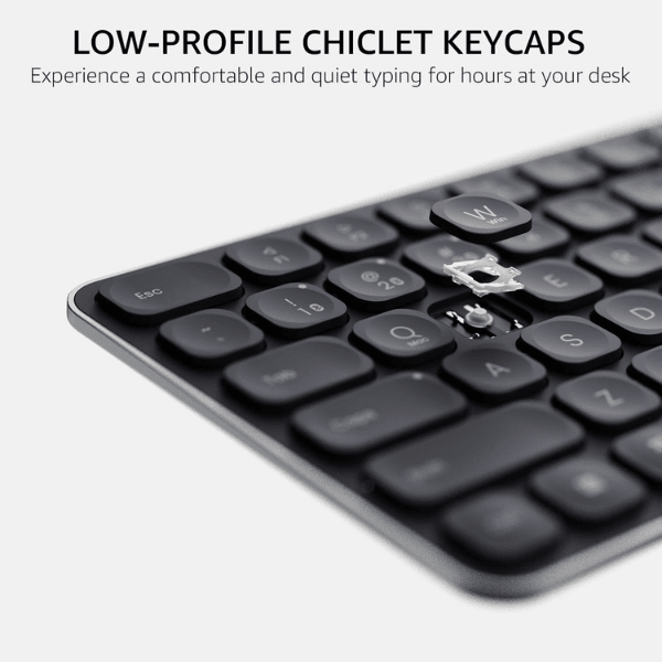 Rapoo 9560M Wireless Keyboard and Mouse Combo Ara - Dark Grey Rapoo Egypt